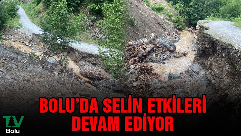 Bolu'da selin etkileri devam ediyor