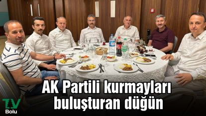 AK Partili kurmayları buluşturan düğün