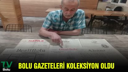 Bolu gazeteleri koleksiyon oldu