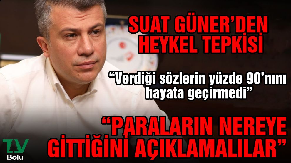 Suat Güner'den heykel tepkisi