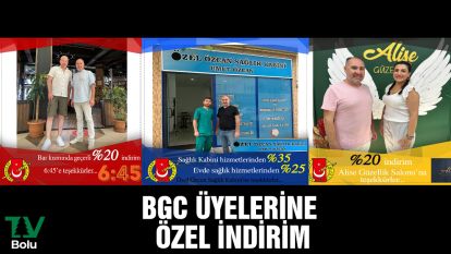 BGC üyelerine özel indirim