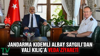 Jandarma Kıdemli Albay Saygılı'dan Vali Kılıç'a veda ziyareti
