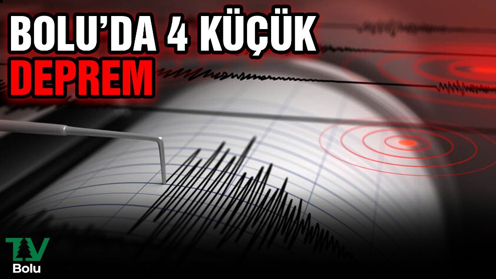 Bolu'da 4 küçük çaplı deprem meydana geldi