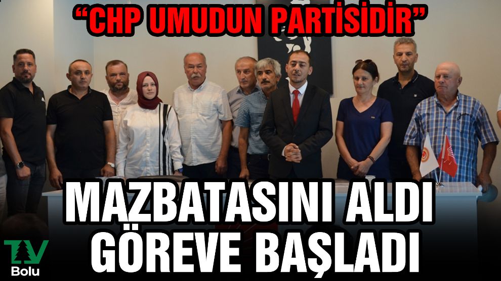 Mazbatasını aldı göreve başladı