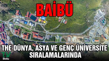 BAİBÜ THE Dünya, Asya ve Genç Üniversite sıralamalarında
