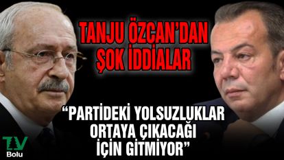 Bolu Belediye Başkanı Tanju Özcan'dan şok iddialar