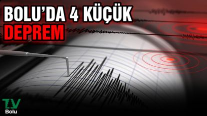 Bolu'da 4 küçük çaplı deprem meydana geldi