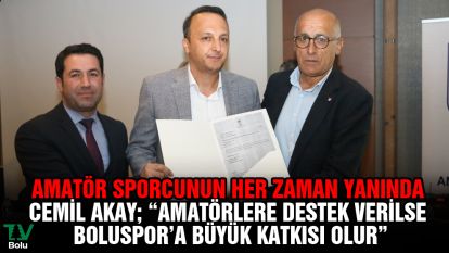 Cemil Akay "Amatörlere destek verilse Boluspor'a büyük katkısı olur"