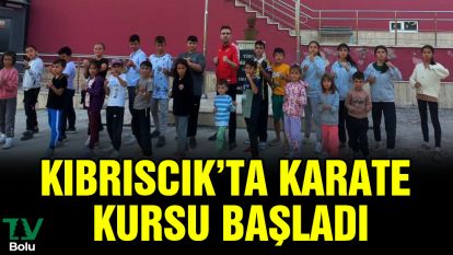 Kıbrıscık'ta karate kursu başladı