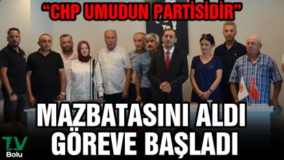 Mazbatasını aldı göreve başladı
