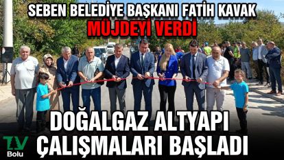 Seben Belediye Başkanı Fatih Kavak müjdeyi verdi