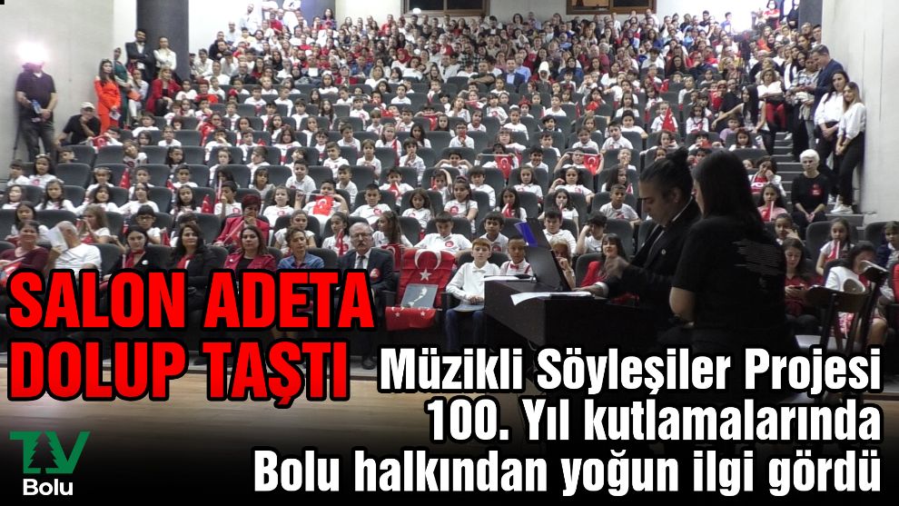 Müzikli Söyleşiler Projesi 100. Yıl kutlamalarında Bolu halkından yoğun ilgi gördü