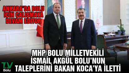 Ankara'da Bolu için çalışmaya devam ediyor