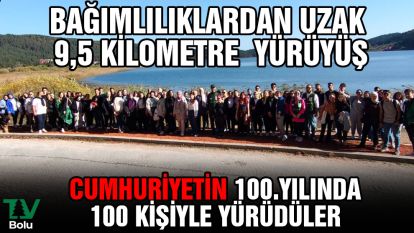 Cumhuriyetin 100. yılında 100 kişiyle yürüdüler