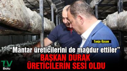 "Mantar üreticilerini de mağdur ettiler"