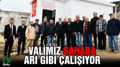 Valimiz sahada arı gibi çalışıyor