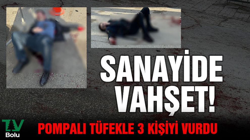 Sanayide vahşet!...3 kişiyi pompalı tüfekle vurdu