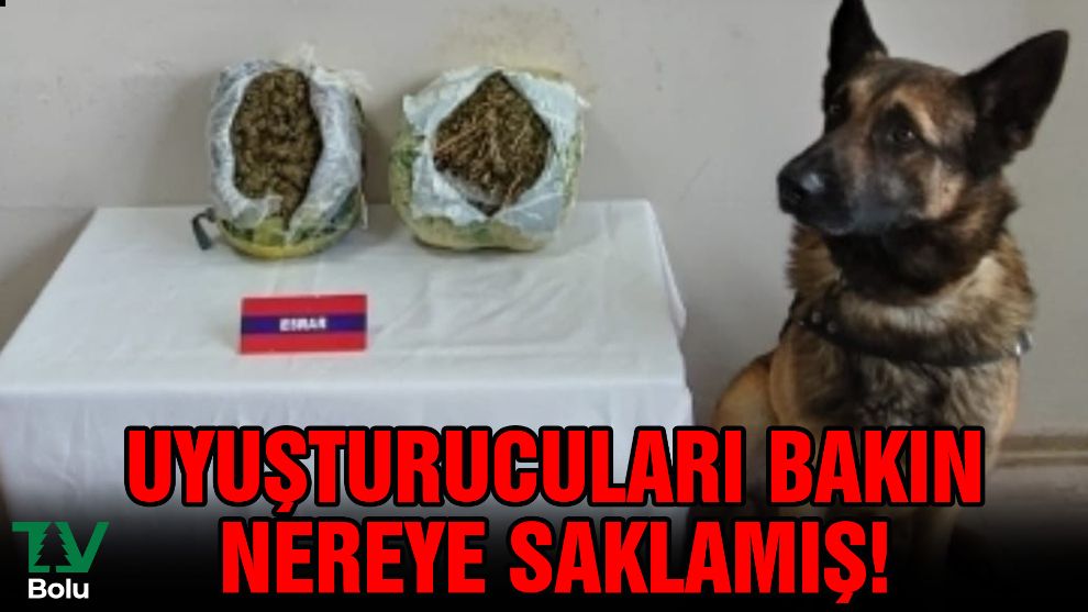 Uyuşturucuları bakın nereye saklamış!