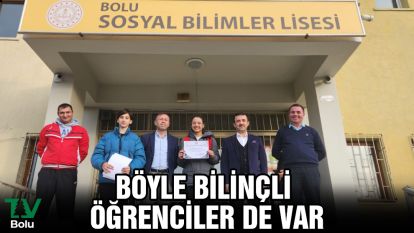 Böyle bilinçli öğrenciler de var