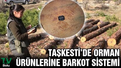 Taşkesti'de orman ürünlerine barkot sistemi