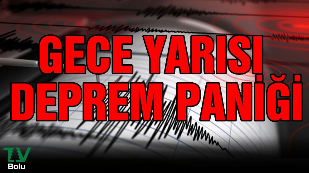 Gece yarısı deprem paniği