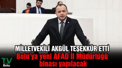 Milletvekili Akgül teşekkür etti