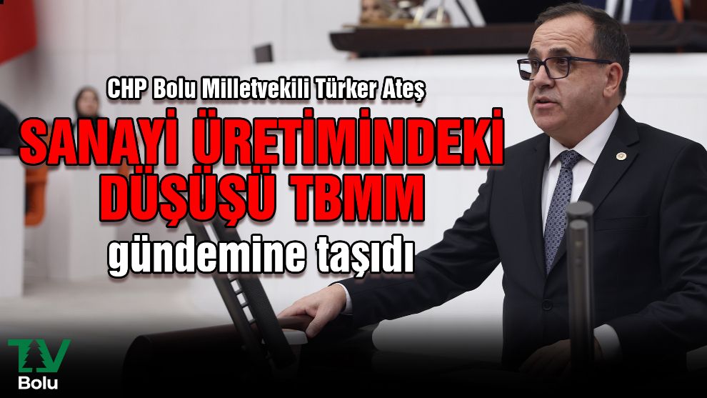 CHP Bolu Milletvekili Türker Ateş sanayi üretimindeki düşüşü TBMM gündemine taşıdı