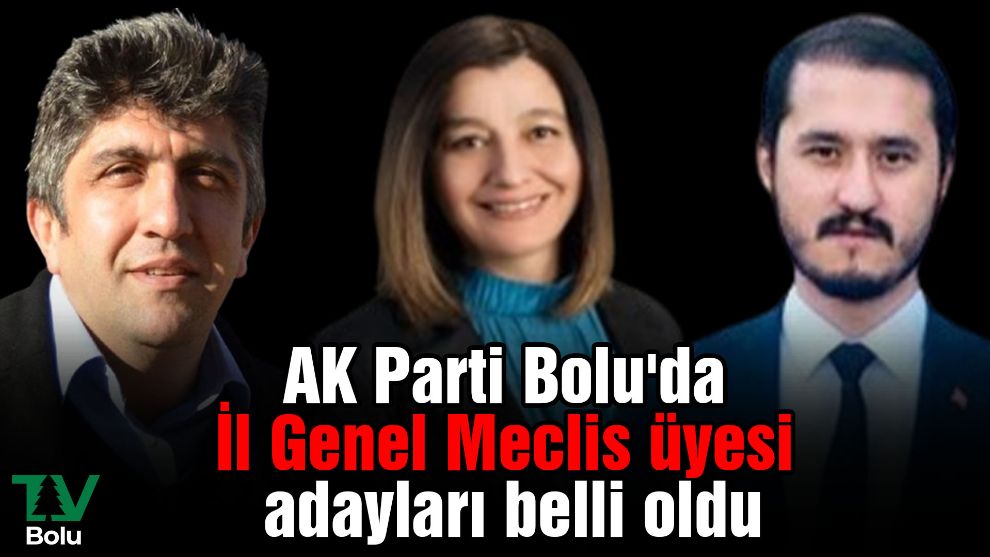 AK Parti Bolu'da İl Genel Meclis üyesi adayları belli oldu