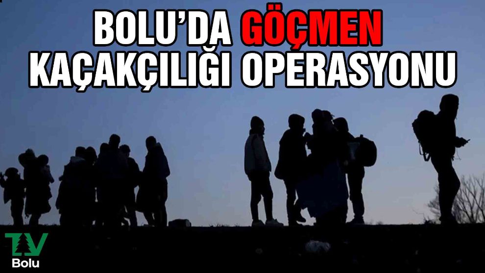Bolu'da göçmen kaçakçılığı operasyonu