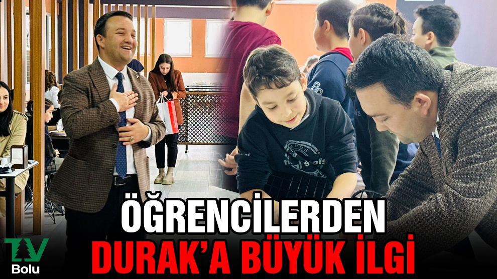 Öğrencilerden Durak'a büyük ilgi