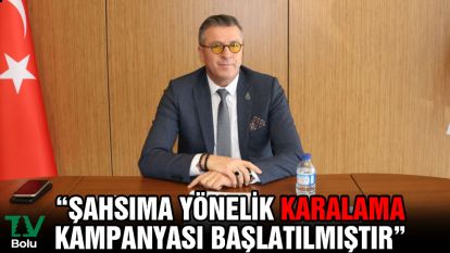 Abdullah Alemdar "Şahsıma yönelik karalama kampanyası başlatılmıştır"