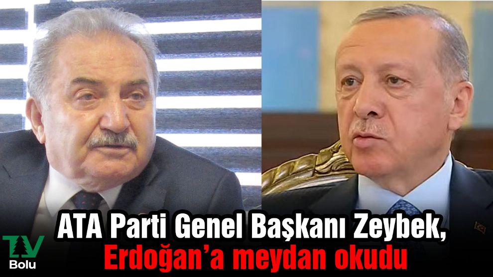 ATA Parti Genel Başkanı Zeybek, Erdoğan’a meydan okudu
