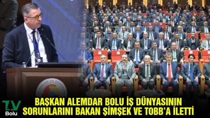 Başkan Alemdar Bolu iş dünyasının sorunlarını Bakan Şimşek ve TOBB'a iletti