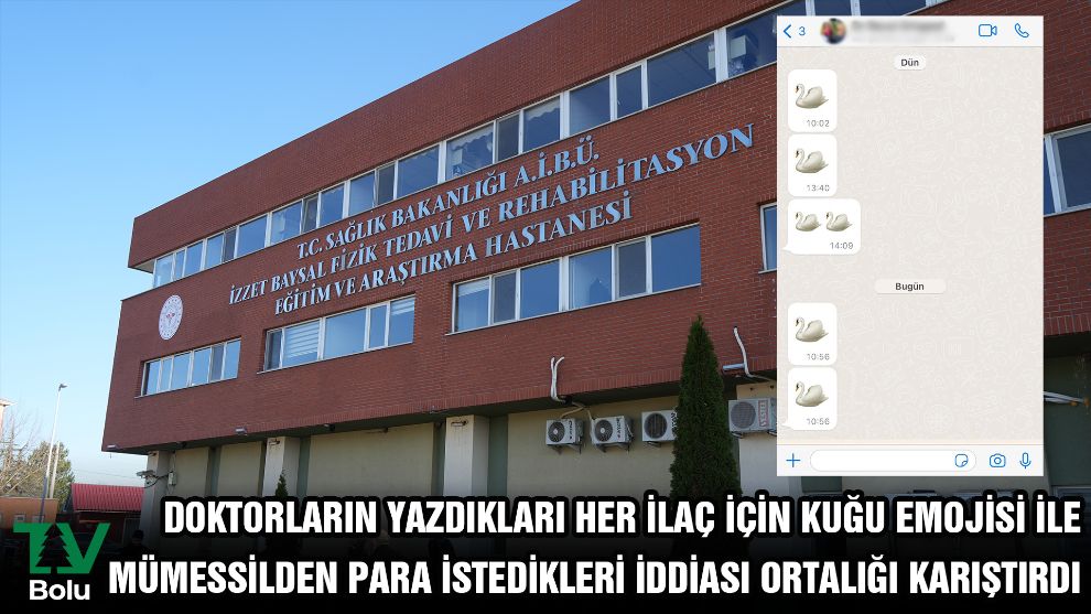 Doktorların yazdıkları her ilaç için kuğu emojisi ile mümessilden para istedikleri iddiası ortalığı karıştırdı