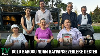 BOLU BAROSU'NDAN HAYVANSEVERLERE DESTEK 