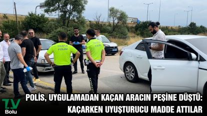Polis, uygulamadan kaçan aracın peşine düştü: Kaçarken uyuşturucu madde attılar