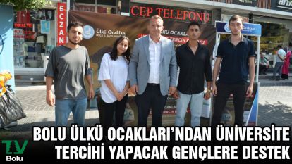 Bolu Ülkü Ocakları'ndan üniversite tercihi yapacak gençlere destek
