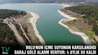 Bolu'nun içme suyunun karşılandığı baraj gölü alarm veriyor: 4 aylık su kaldı