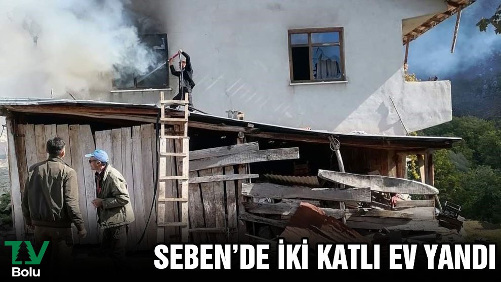 İki katlı ev yandı