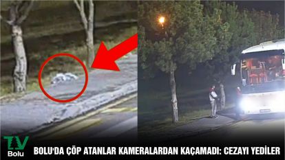 Bolu'da çöp atanlar kameralardan kaçamadı: Cezayı yediler