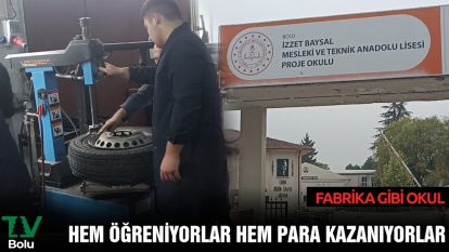 FABRİKA GİBİ OKUL: HEM ÖĞRENİYORLAR HEM PARA KAZANIYORLAR
