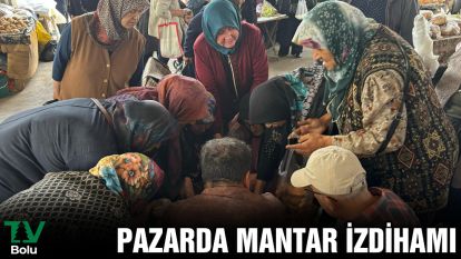 Pazarda mantar izdihamı