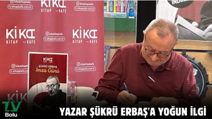 YAZAR ŞÜKRÜ ERBAŞ'A YOĞUN İLGİ 