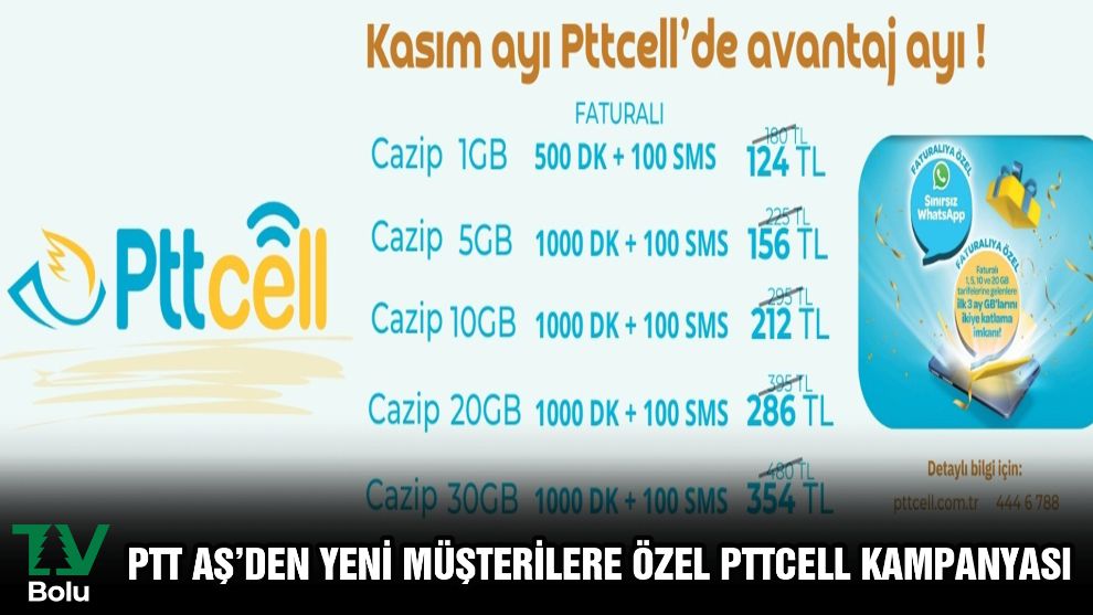 PTT AŞ'den yeni müşterilere özel pttcell kampanyası