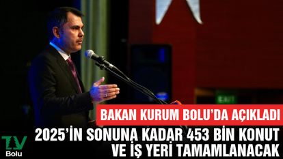 Bakan Kurum açıkladı: 2025'in sonuna kadar 453 bin konut ve iş yeri tamamlanacak