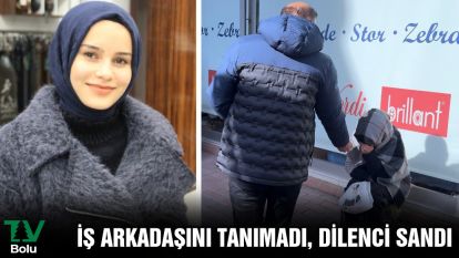İş arkadaşını tanımadı, dilenci sandı