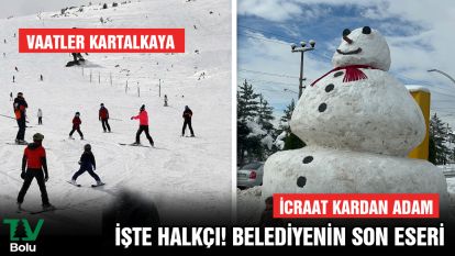 İŞTE HALKÇI! BELEDİYENİN SON ESERİ... VAATLER KARTALKAYA İCRAAT KARDAN ADAM