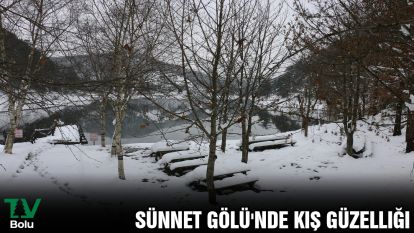  Sünnet Gölü'nde kış güzelliği