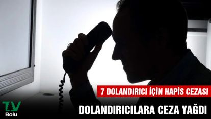 DOLANDIRICILARA CEZA YAĞDI.... 7 DOLANDIRICI İÇİN HAPİS CEZASI