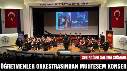 ÖĞRETMENLER ORKESTRASINDAN MUHTEŞEM KONSER....Seyirciler salona sığmadı